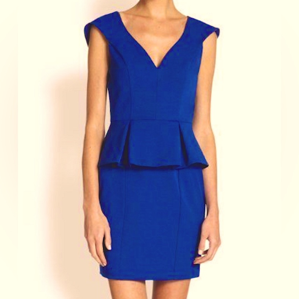 Black Halo Cobalt Blue Dress